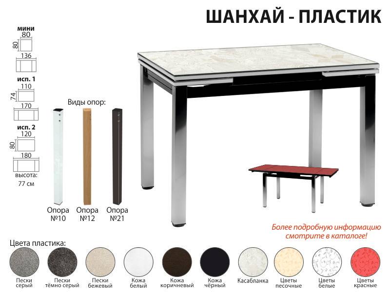 стол обеденный шанхай пластик в Ульяновске