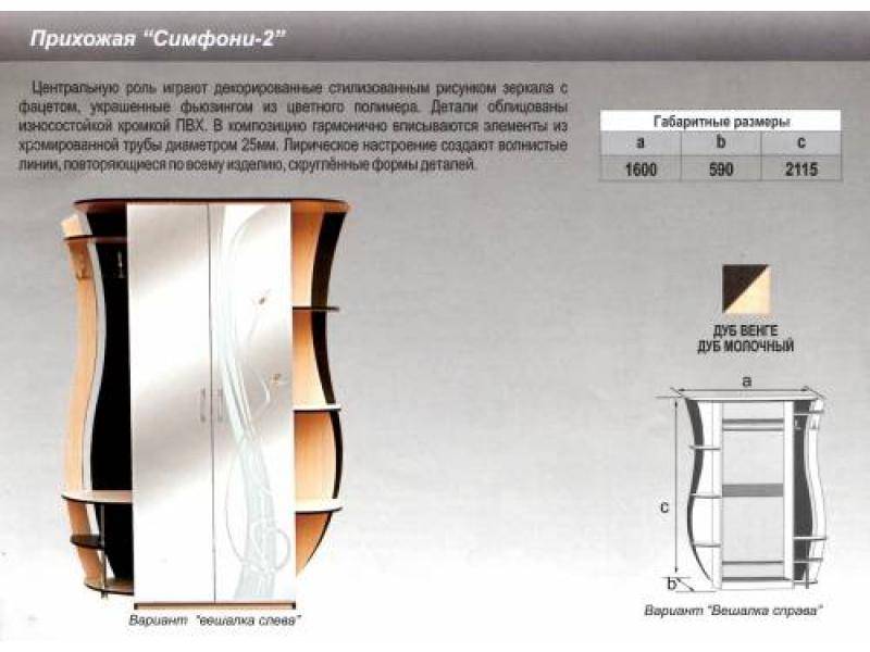 прихожая прямая симфони 2 в Ульяновске