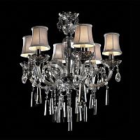 люстра md102743-6a от illuminati прозрачная/бежевая/ хром в Ульяновске