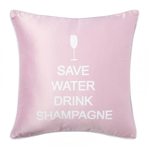 подушка с надписью save water drink shampagne в Ульяновске