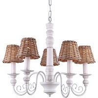 подвесная люстра arte lamp villaggio a3400lm-5br коричневая в Ульяновске