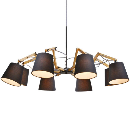 подвесная люстра arte lamp pinoccio a5700lm-8bk в Ульяновске