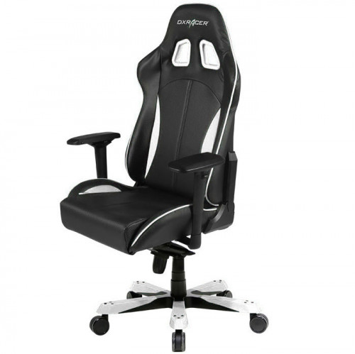 кресло геймерское dxracer king ks57 черно-белое в Ульяновске