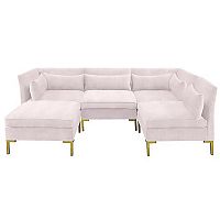 диван zara sectional угловой розовый в Ульяновске