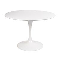 стол eero saarinen style tulip table mdf d100 глянцевый белый в Ульяновске