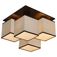 потолочная люстра arte lamp quadro a4402pl-4bk в Ульяновске