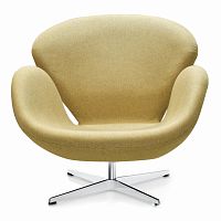 кресло swan chair бежевое в Ульяновске