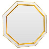 зеркало венецианское восьмиугольное желтое yellow octagon в Ульяновске