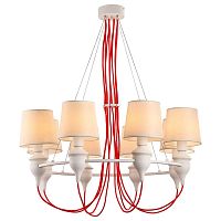 подвесная люстра arte lamp sergio a3325lm-8wh в Ульяновске