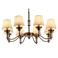люстра walters 8 от delight collection прозрачная/бежевая/латунь в Ульяновске