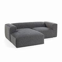 диван блок sofa двухместный левый угол черный от la forma (ex julia grup) в Ульяновске