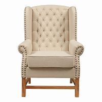 кресло мягкое с ушами french provincial armchair бежевое в Ульяновске