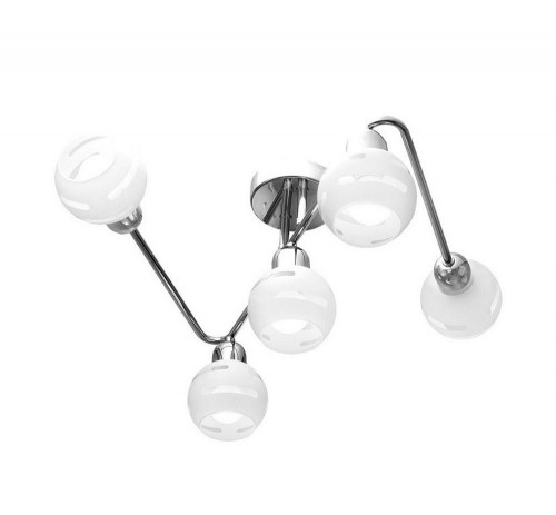 потолочная люстра idlamp agostina 361/5a-whitechrome в Ульяновске