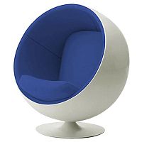 детское кресло eero ball chair бело-синее в Ульяновске