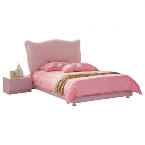 кровать pink leather kitty 120х200 в Ульяновске