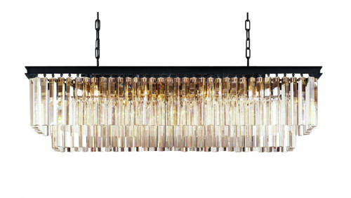 люстра odeon l120 black&glass серая, прозрачная в Ульяновске