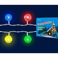 светодиодная гирлянда «шарики» 280см rgb (07921) uniel uld-s0280-020/dta rgb ip20 balls в Ульяновске