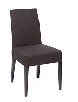 стул aylso dining chair кожа тёмно-коричневая в Ульяновске