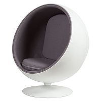 кресло eero ball chair серое в Ульяновске