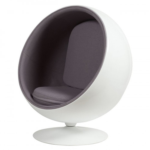 кресло eero ball chair серое в Ульяновске