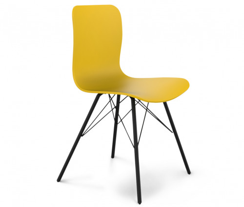 стул dsr желтый s40 (eames style) в Ульяновске