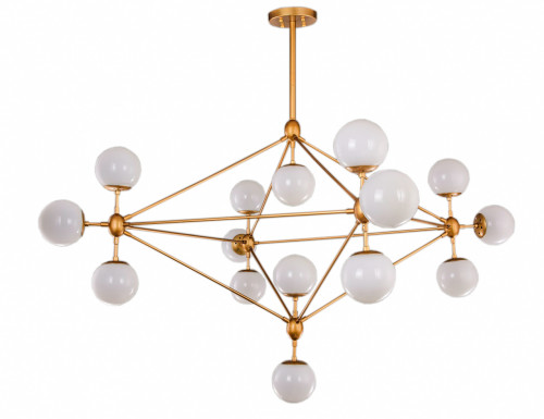 люстра modo 15 gold золото, белые плафоны в Ульяновске