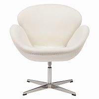 кресло swan chair кремовое в Ульяновске