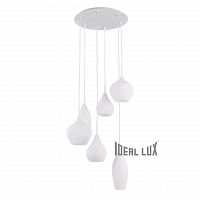 подвесная люстра ideal lux soft sp6 bianco в Ульяновске