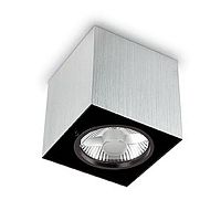 потолочный светильник ideal lux mood pl1 small square alluminio в Ульяновске