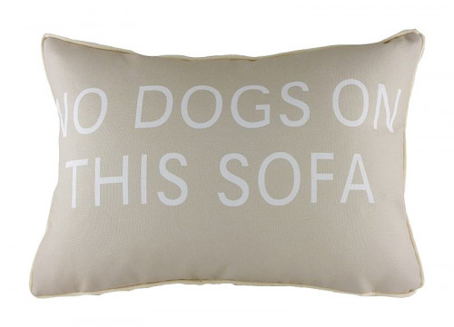 подушка с надписью no dogs on this sofa в Ульяновске