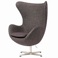 кресло egg chair серое в Ульяновске