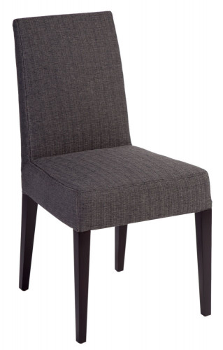 стул aylso dining chair кожа тёмно-серая в Ульяновске