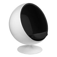 кресло eero aarnio style ball chair черное в Ульяновске