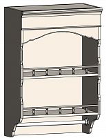 шкаф с полками и фигурным основанием навесной марсель молочно-белый в Ульяновске