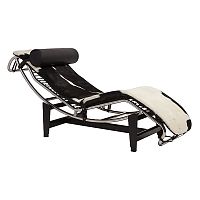 шезлонг chaise longue lc4 черно-белый в Ульяновске