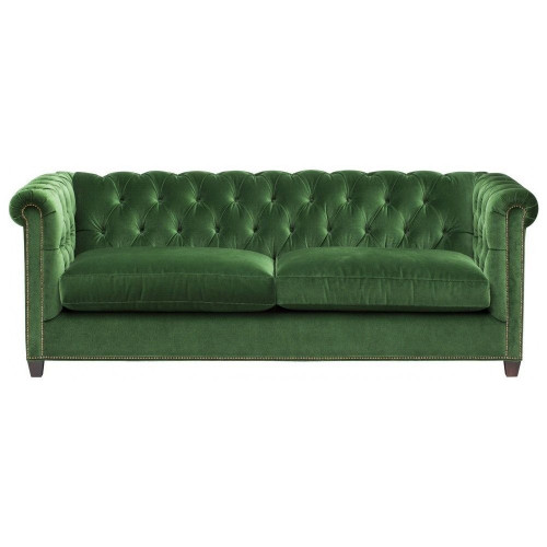 диван chesterfield 2.0 прямой зеленый в Ульяновске