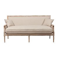 диван auguste salon bench with burlap прямой бежевый в Ульяновске