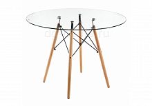 стол стеклянный nixon (eames style) натуральное дерево в Ульяновске