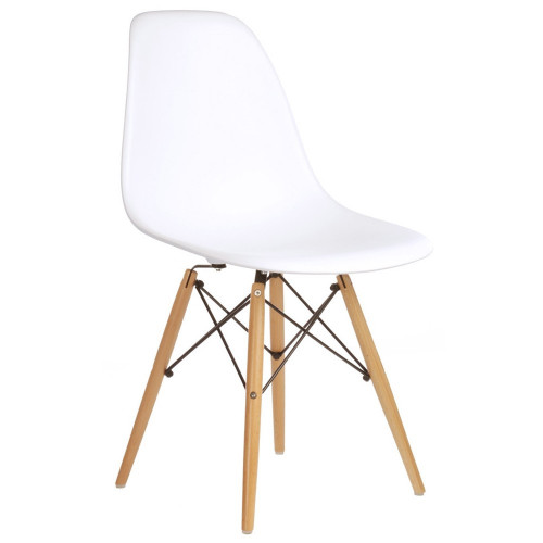 стул деревянный pc-015 белый (eames style) в Ульяновске