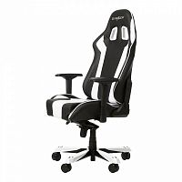 кресло геймерское dxracer king ks06 черно-белое в Ульяновске