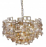 подвесная люстра crystal lux diego sp9 d600 gold в Ульяновске