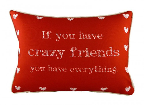 подушка с надписью crazy friends в Ульяновске