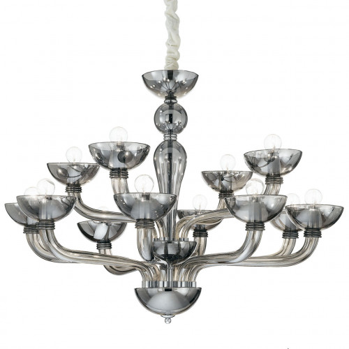 подвесная люстра ideal lux casanova sp12 fume в Ульяновске