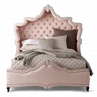 кровать двуспальная 180х200 розовая с каретной стяжкой imperial в Ульяновске