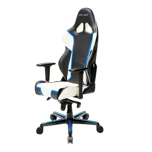 кресло геймерское dxracer racing черно-бело-синее в Ульяновске