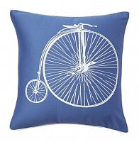 подушка с ретро-велосипедом retro bicycle blue в Ульяновске