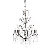 люстра maria theresa grande 8 lamps чёрная, прозрачная в Ульяновске
