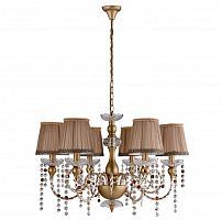 подвесная люстра crystal lux alegria sp6 gold-brown в Ульяновске