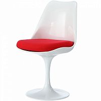 стул eero saarinen style tulip chair красная подушка в Ульяновске