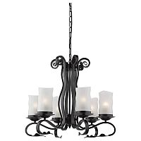 подвесная люстра arte lamp scroll a7915lm-6bk в Ульяновске